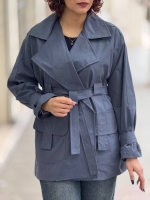 بارانی کمردار مچ چسبی