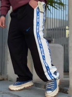 شلوار اسلش NIKE PRO مشکی نوار سفید آبی