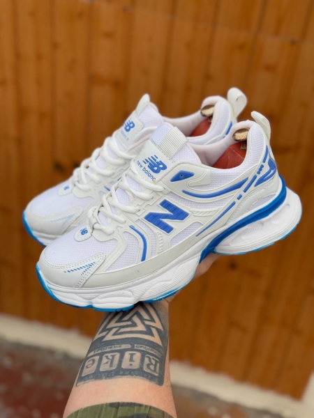 کتونی حراجی اسپرت New Balance 990 سفید آبی