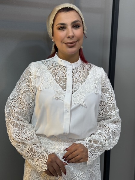 شومیز قلاب بافی