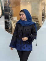 کت پایین طرحدار یقه گرد