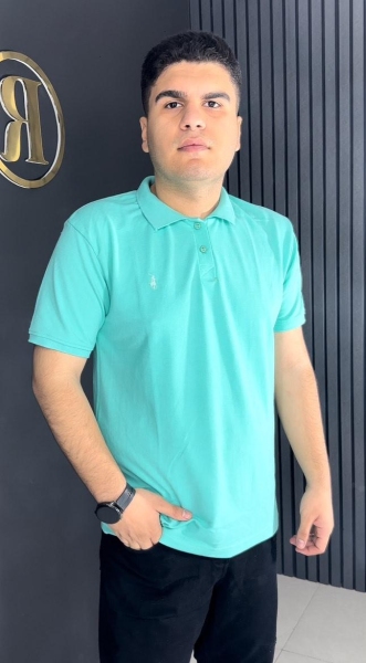 پولوشرت جودون مردانه رنگ فیروزه ای