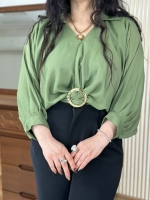 شومیز گره ای صدف