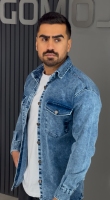 پیراهن جین ابی ضخیم