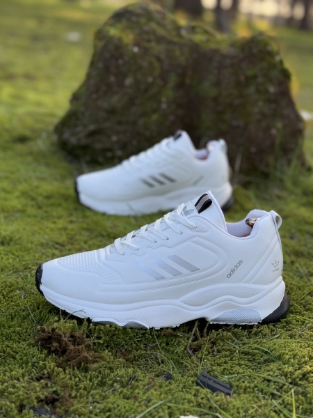 کتونی مردانه adidas new سفید نقره ای