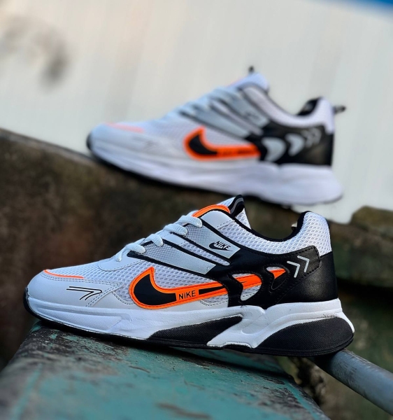 کتونی مردانه NEW NIKE سفید نارنجی