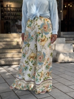 شلوار نخی وارداتی قواره دار