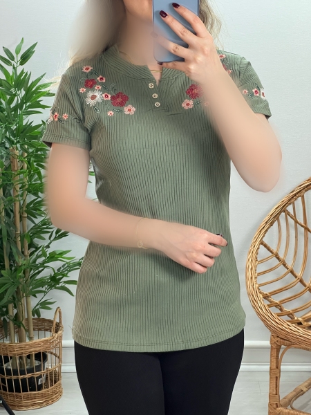 تیشرت کبریتی گلدوزی