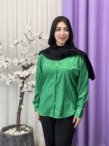 شومیز ساتن طرحدار