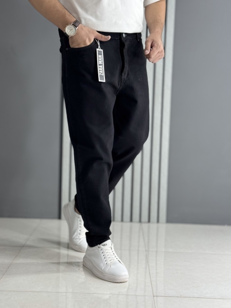 شلوار مام فیت مشکی ( قد 100 سانت )