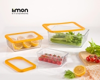 ظرف شیشهای دربدار 1.1 لیتر