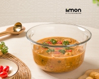 کاسه گرد شیشه ای 4 لیتر