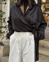 شومیز ساتن گره ای