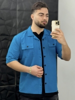 پیراهن کتان RIKO آبی