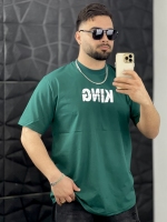 تیشرت نخ 26 KING سبز تیره