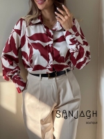 شومیز ساتن طرحدار