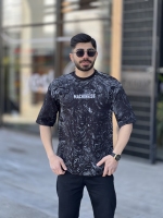 تیشرت دورس دو نخ Machineist آبرنگی مشکی