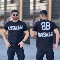 تیشرت استاندارد Balenciaga پشت چاپ مشکی