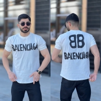 تیشرت استاندارد Balenciaga پشت چاپ سفید