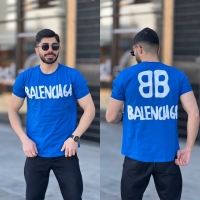 تیشرت استاندارد Balenciaga پشت چاپ آبی