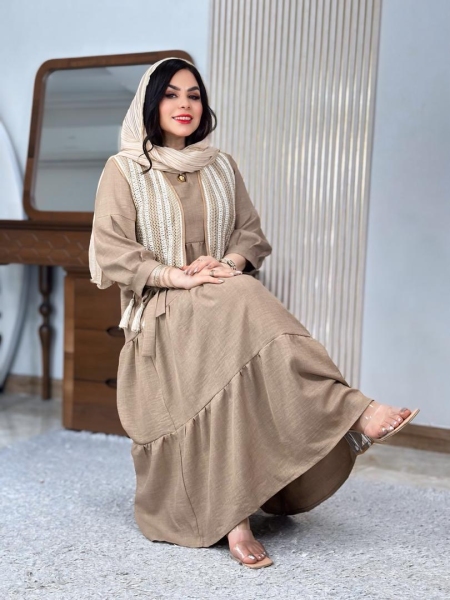 پیراهن و ژیله قلاب بافی
