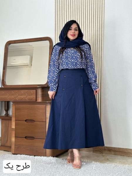شومیز دامن گلبرگ