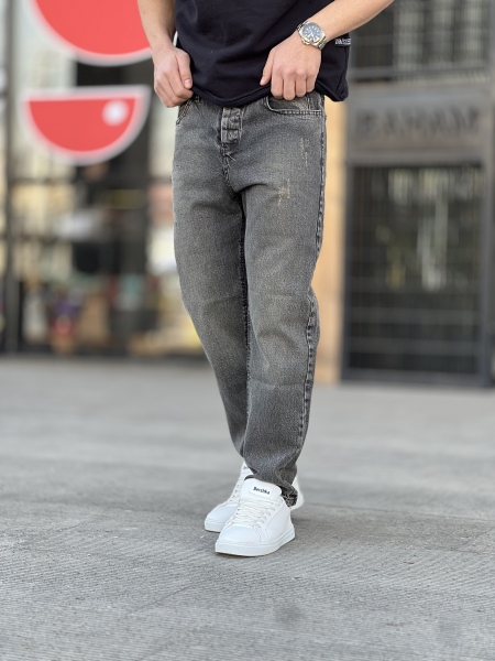 شلوار مام فیت Zara Vip اورجینال ذغالی کثیف کد 473