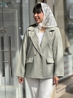کت اورسایز راه راه2دکمه