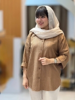 شومیز شانتون زیگزاگی