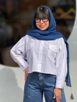کراپ داکرون آستین پفکی