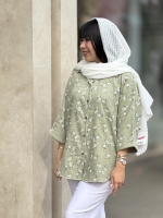 شومیز آستین پاکتی غنچه ای