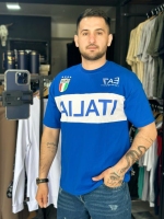 تیشرت باکسی کیت باشگاهی ITALIA رنگ آبی