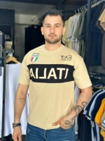 تیشرت باکسی کیت باشگاهی ITALIA رنگ کرم