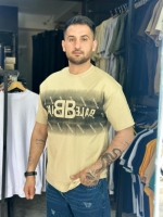 تیشرت باکسی ایربراش شده balen رنگ کرم