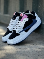 کتونی اسپرت (جردن ترویس جدید)سفید مشکی سرمه ای