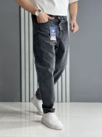 شلوار جین مام استایل ذغالی روشن ( قد 105 سانت )