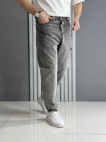 شلوار جین مام استایل طوسی ( قد 105 سانت )