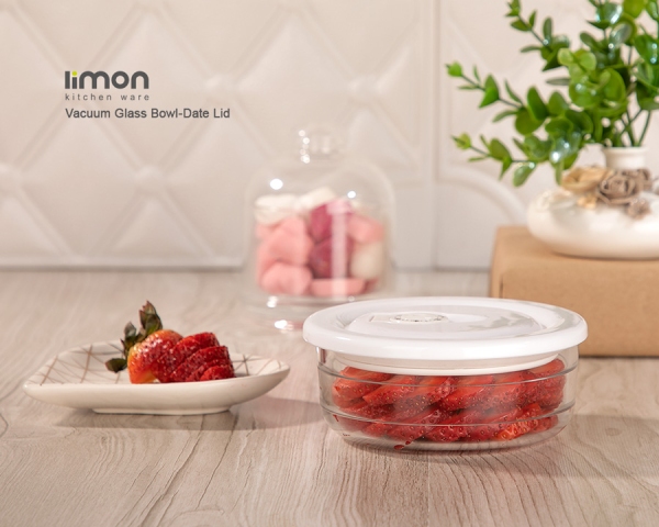 ظرف شیشه ای وکیومی تاریخ دار سایز 3