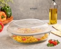 ظرف شیشه ای سرو و نگهداری دربدار 2.750 لیتر