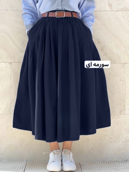 دامن لینن نمال