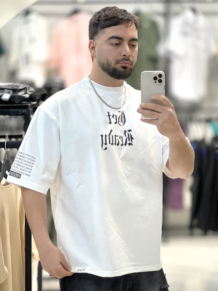تیشرت دورسی Text سفید