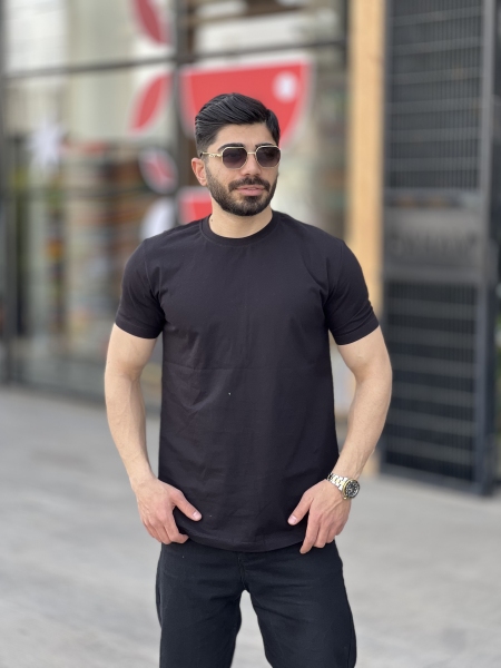 تیشرت ساده قواره استاندارد Civan مشکی