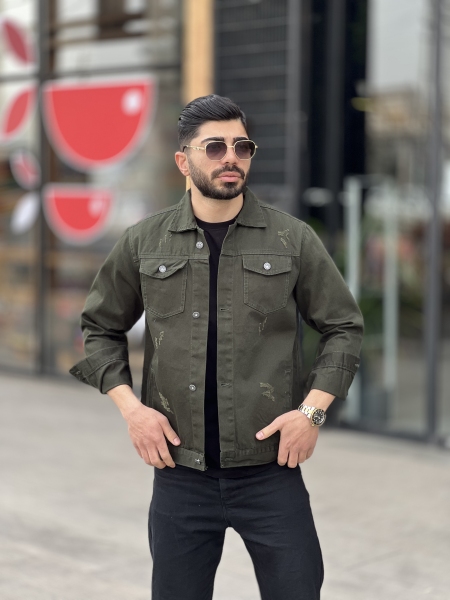 کت کتان خارجی Max سبز ارتشی