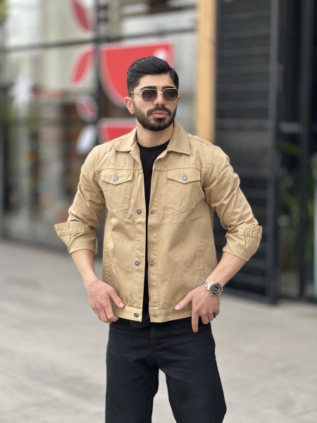کت کتان خارجی Max کرمی تیره