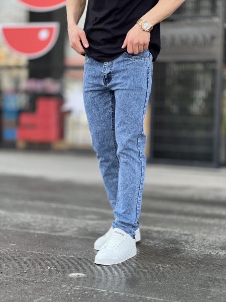 شلوار راسته جین Levis آبی دریایی کد 9596