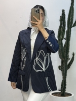 کت گلدوزی دیپلمات آستین دکمه