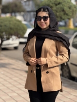 کت کجراه یقه بلیزر 2دکمه