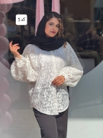 شومیز مچ گره ای ژاکارد