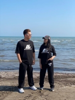 ست تی شرت و اسلش نخ پنبه