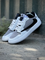 کتونی اسپرت( جردن ترویس جدید) سفید طوسی مشکی